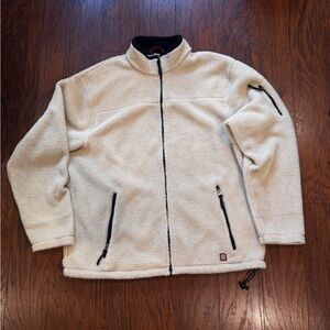 {Old Navy] Men's Cream Fleece zip Jacket
